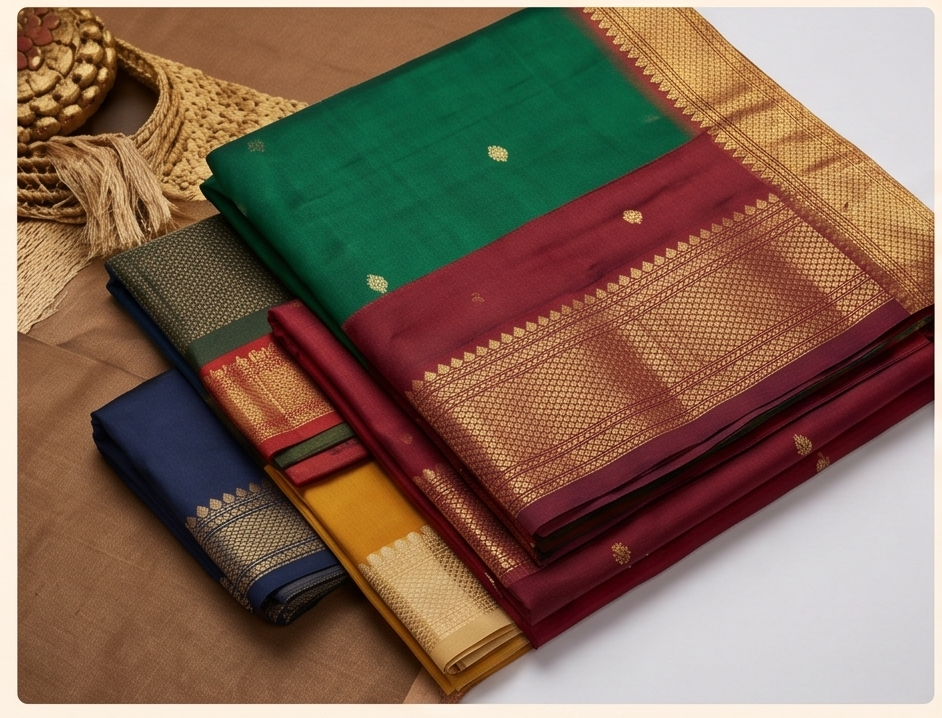 Pure Gadwal full Silk Saree Power loom