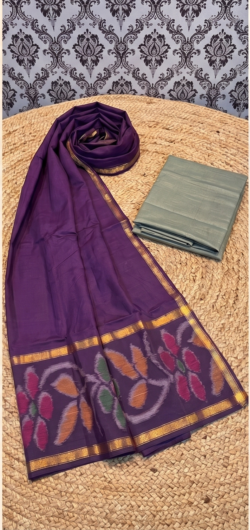 Pochampally silk Dress material