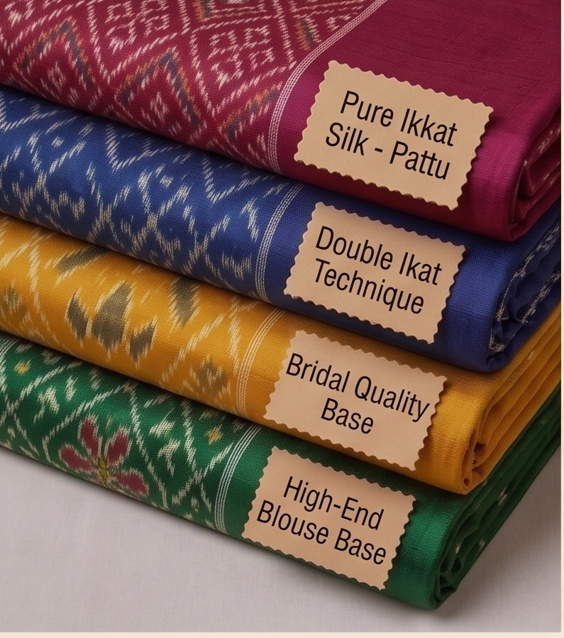 Pure Ikkat Silk (Pattu)